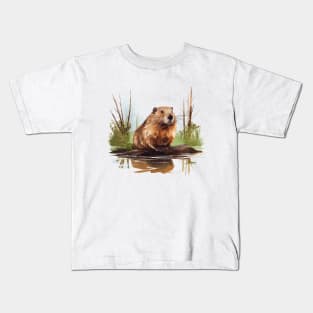 I Love Beaver Kids T-Shirt